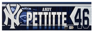 2012 Andy Pettite New York Yankees Locker Room Nameplate 